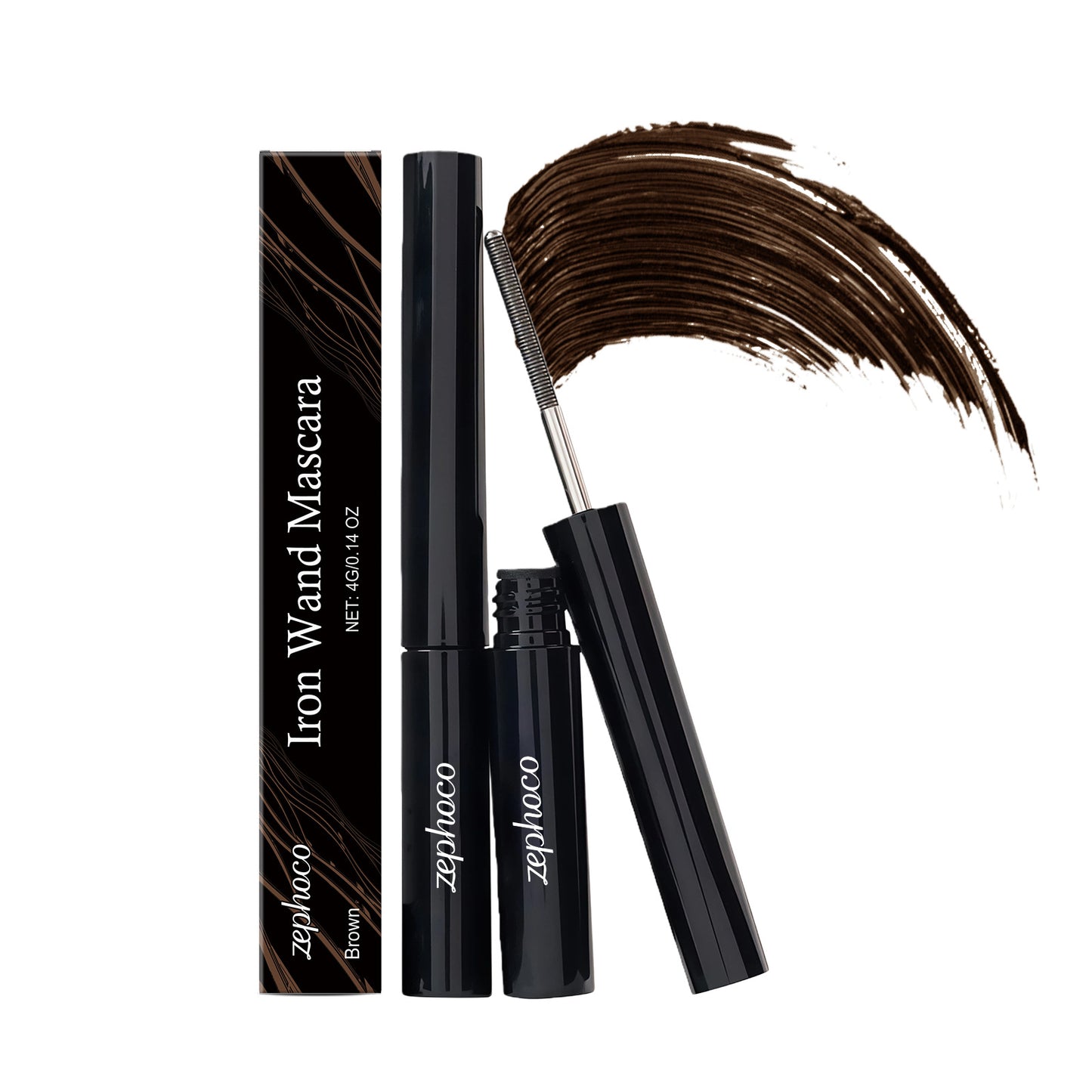 Iron Wand Mascara – Lightweight Long-Lasting Curl & Smudge-Proof Lash Formula