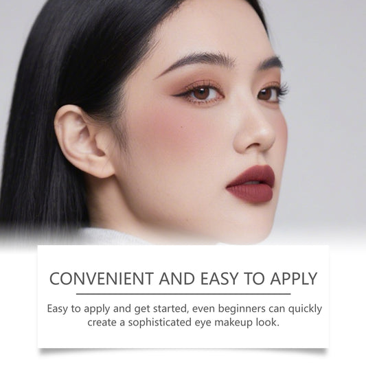 9-Color Nude Glam Eyeshadow Palette – Waterproof, Smooth & Long-Lasting Finish