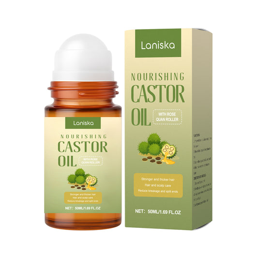 Laniska Nourishing Castor Oil Roll-On – Lightweight Daily Hair & Scalp Conditioning 50ml
