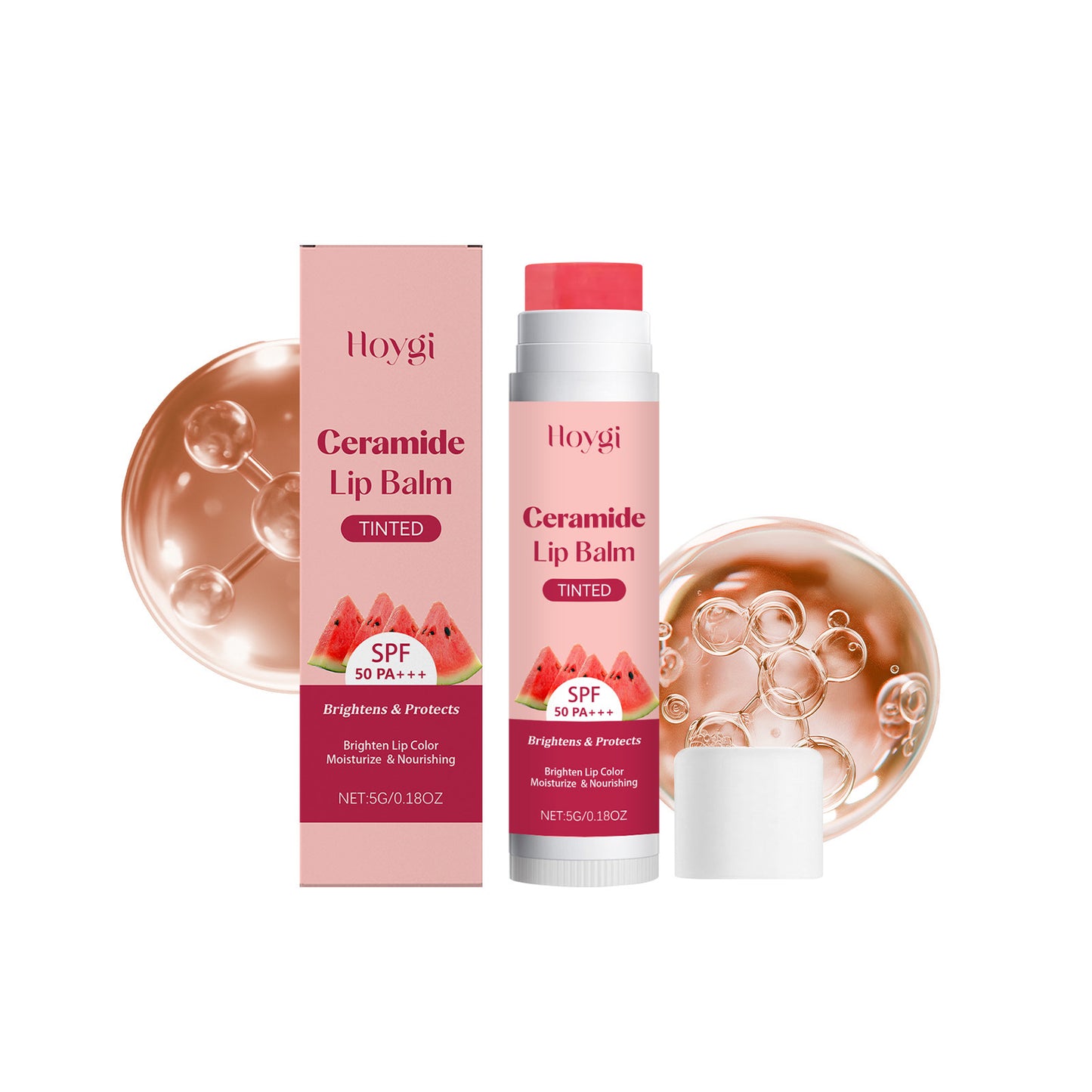 Hoygi Ceramide Tinted Lip Balm – Moisturizing, Lightweight & Daily Lip Care (SPF 50 PA++)