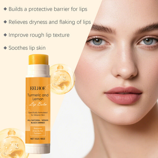 EELHOE Turmeric & Lemon Lip Balm – Moisturizing, Softening & Daily Lip Care