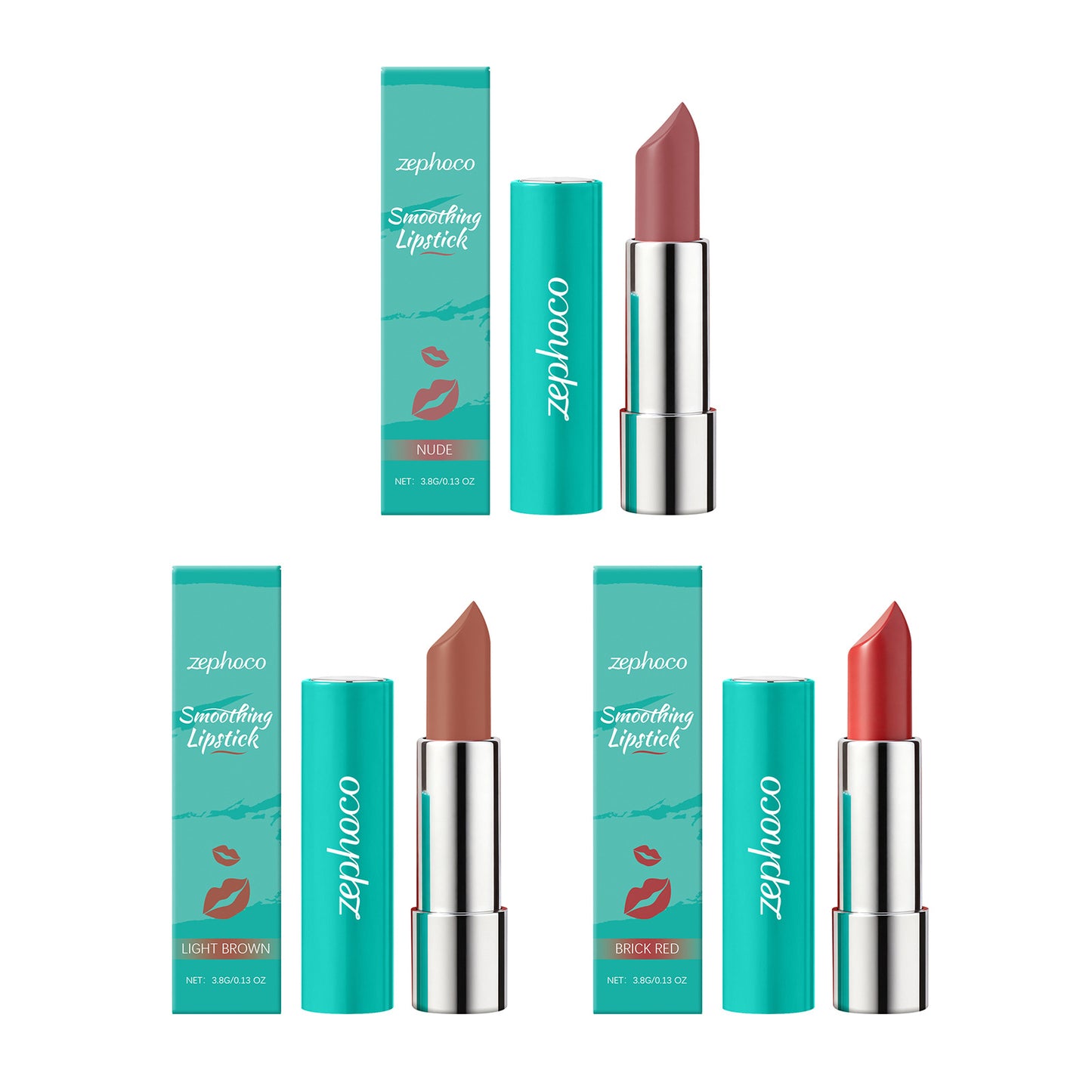 Zephoco Smoothing Lipstick – Glossy Finish & Comfortable Wear