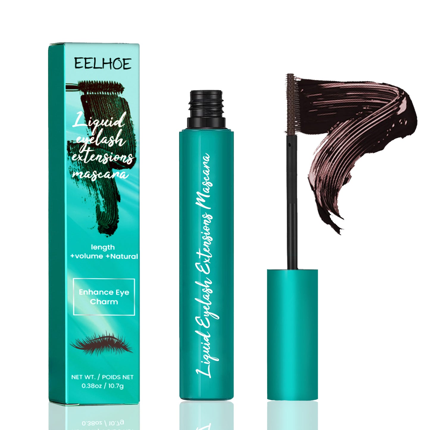 Máscara de pestañas EELHOE Length & Volume: acabado suave, definición natural de las pestañas