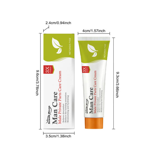 Fluvaris Men’s Intimate Care Cream – Lightweight Hydrating Skin Comfort Cream (50g)