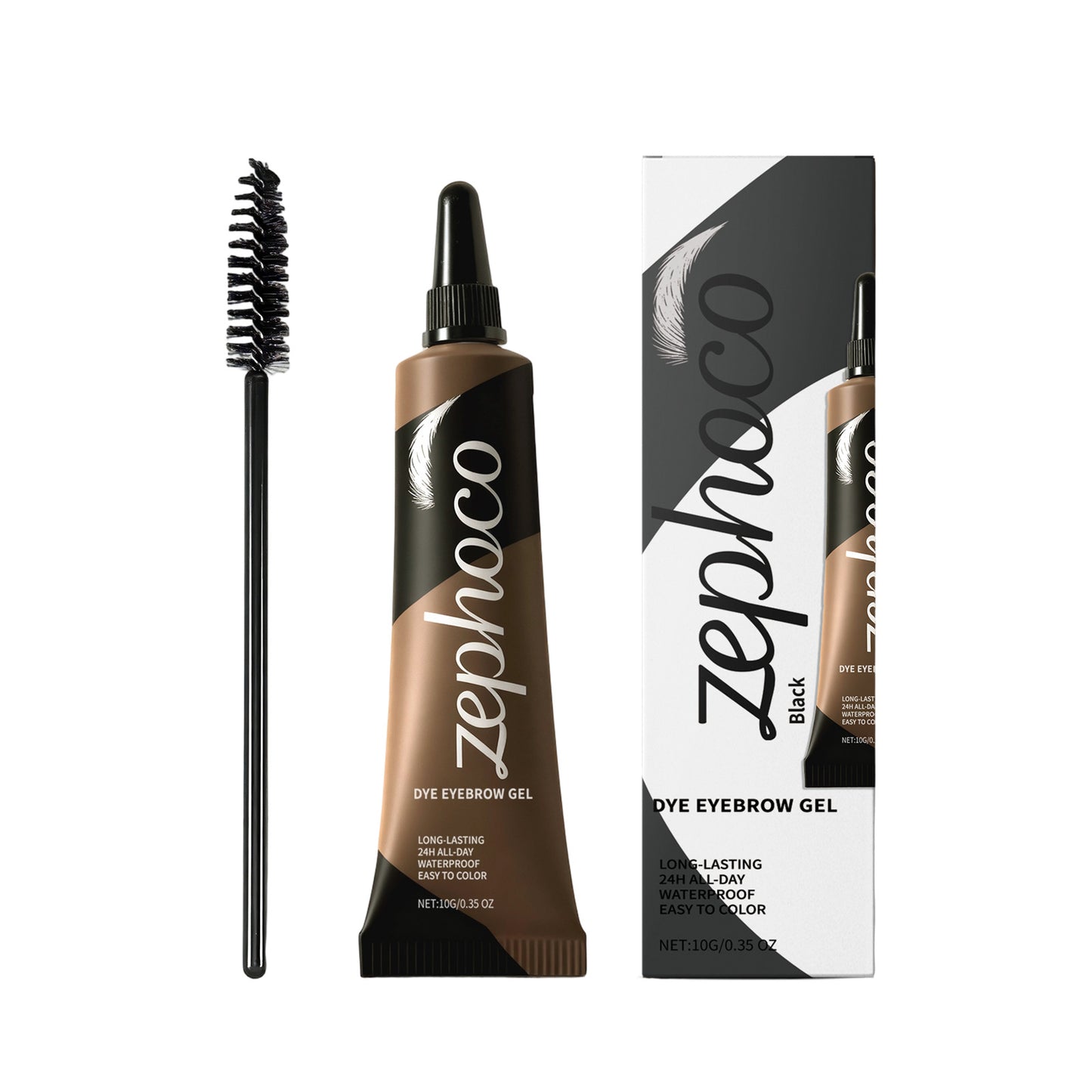 Zephoco Long-Lasting Dye Eyebrow Gel – Natural Shaping & Smudge-Resistant Brow Formula