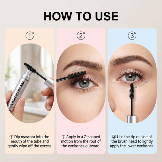 Zephoco Lash Mascara – Lengthening & Volumizing Waterproof Formula