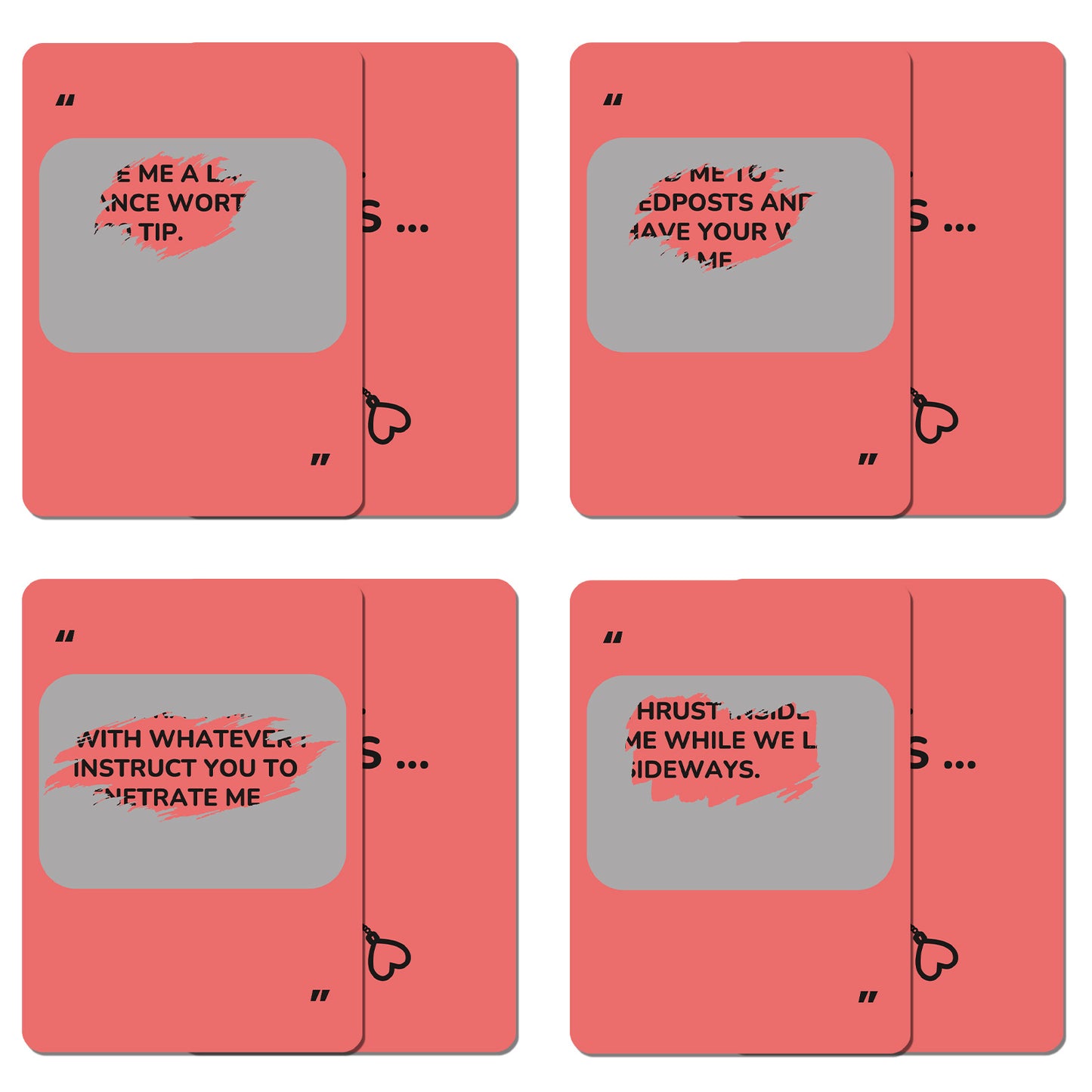 Cartes à gratter Fun Commands pour couples – Jeu interactif garçon et fille (46 cartes) (18+)