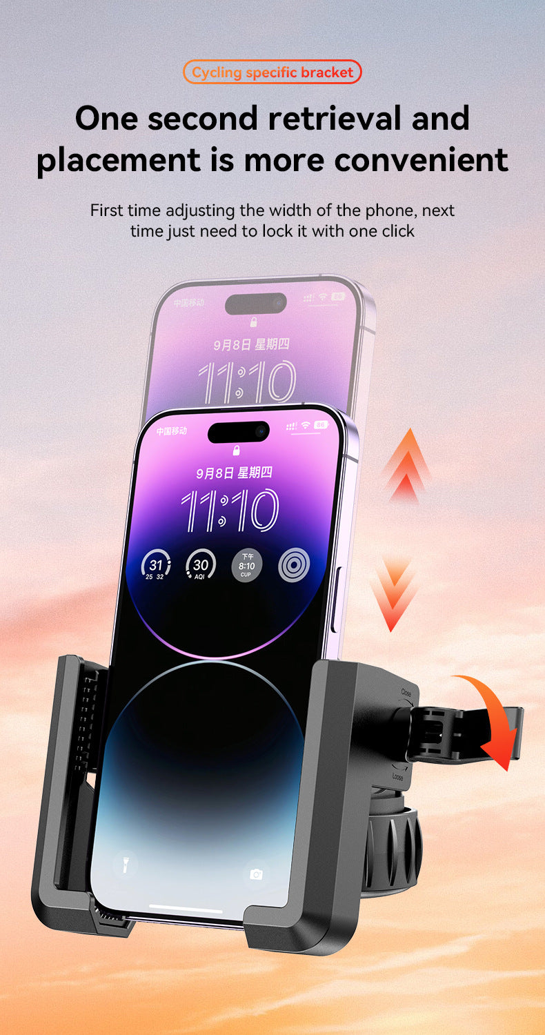 Anti-Vibration Bicycle Phone Mount – Secure Handlebar Holder for Cycling & Recording