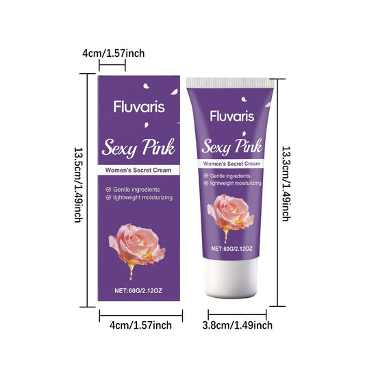 Fluvaris Sexy Pink Women’s Intimate Care Cream – Gentle Moisturizing & Daily Comfort Support • Sensitive Skin Care (60g)