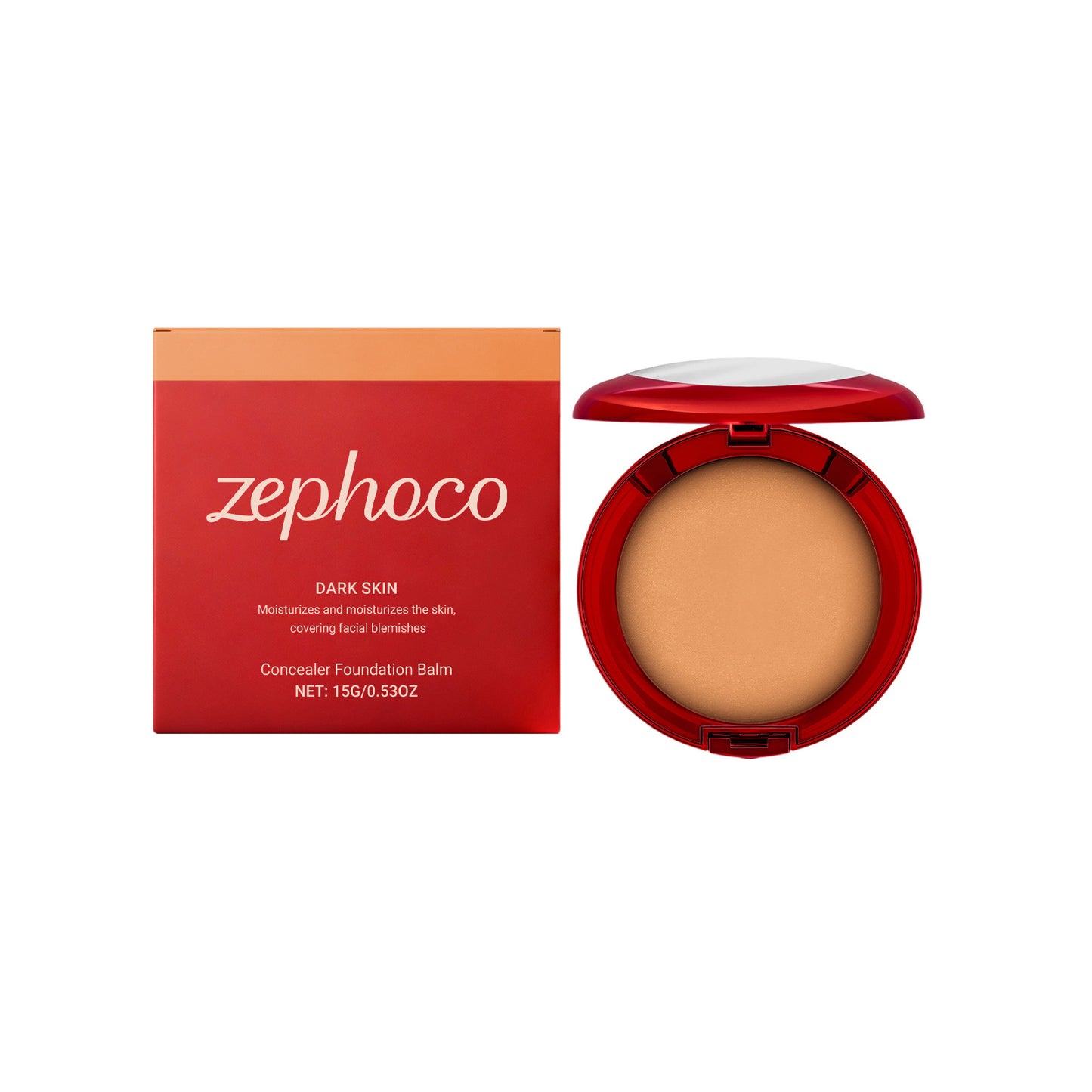 Zephoco Concealer Foundation Balm – Lightweight Coverage Makeup Compact
