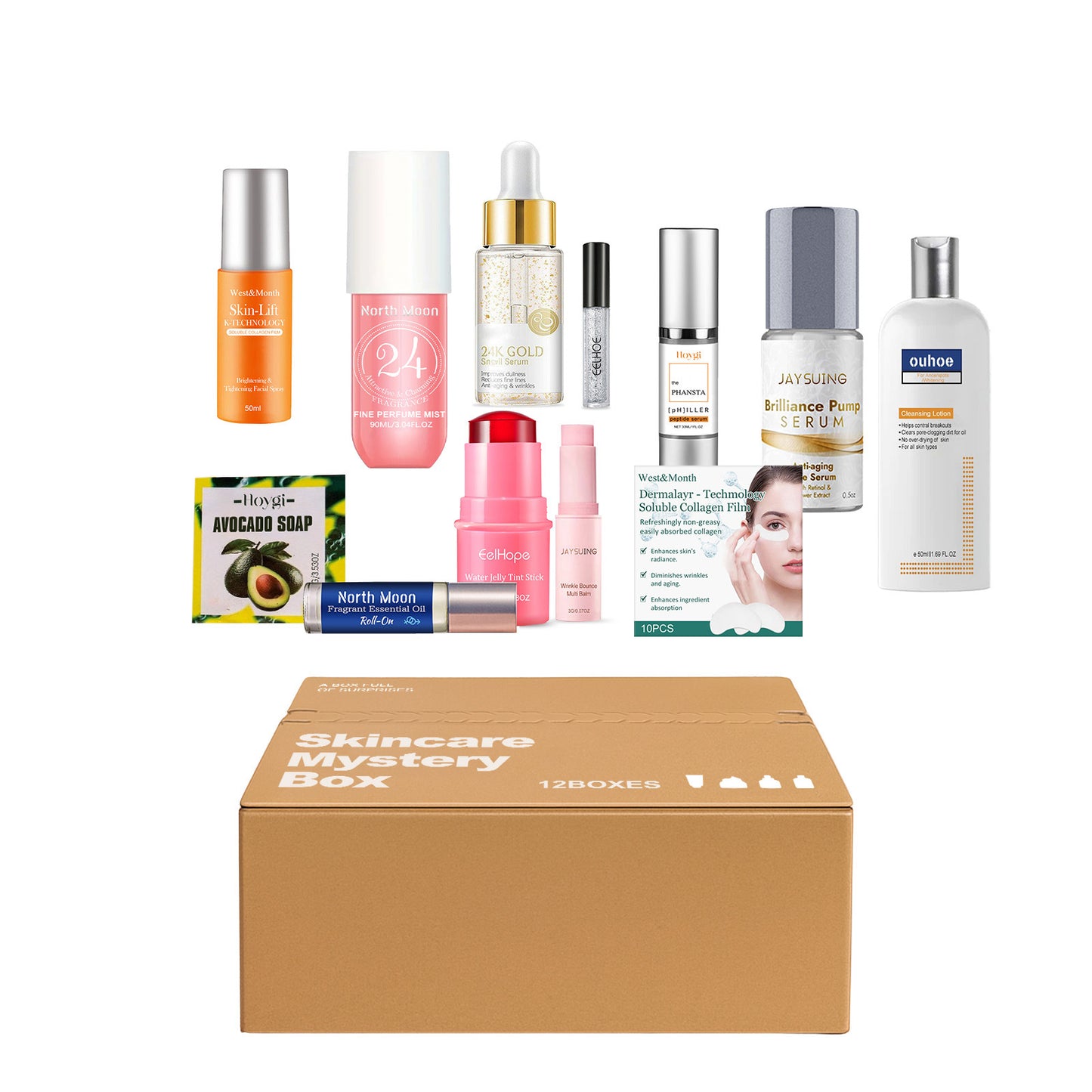 Coffret surprise de soins de la peau – Produits de beauté et de soins personnels assortis