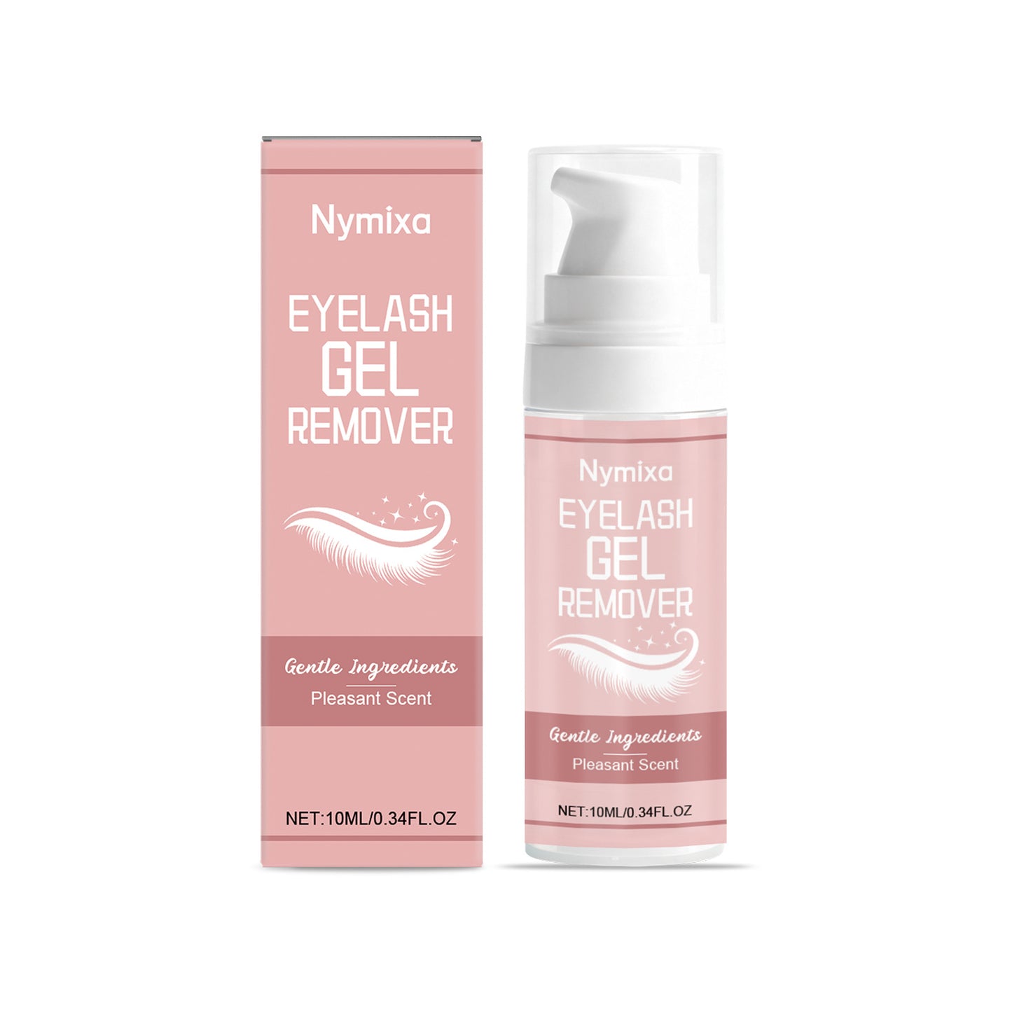 Gel removedor de pestañas Nymixa: disolvente suave y de acción rápida para el pegamento de pestañas (10 ml)