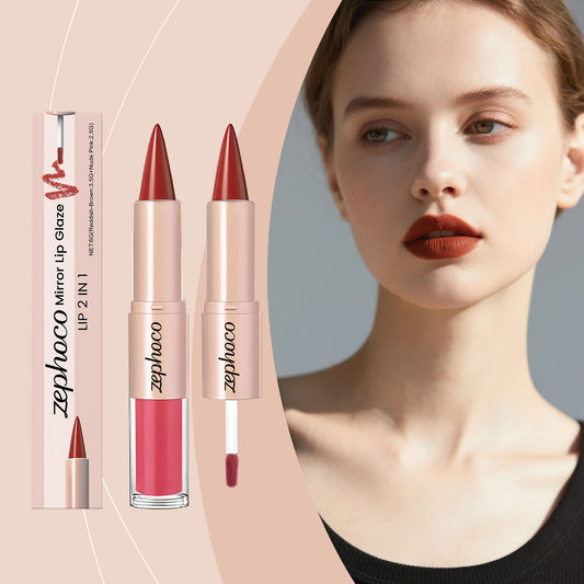 Zephoco Nourishing Dual-Ended Lipstick & Lip Gloss