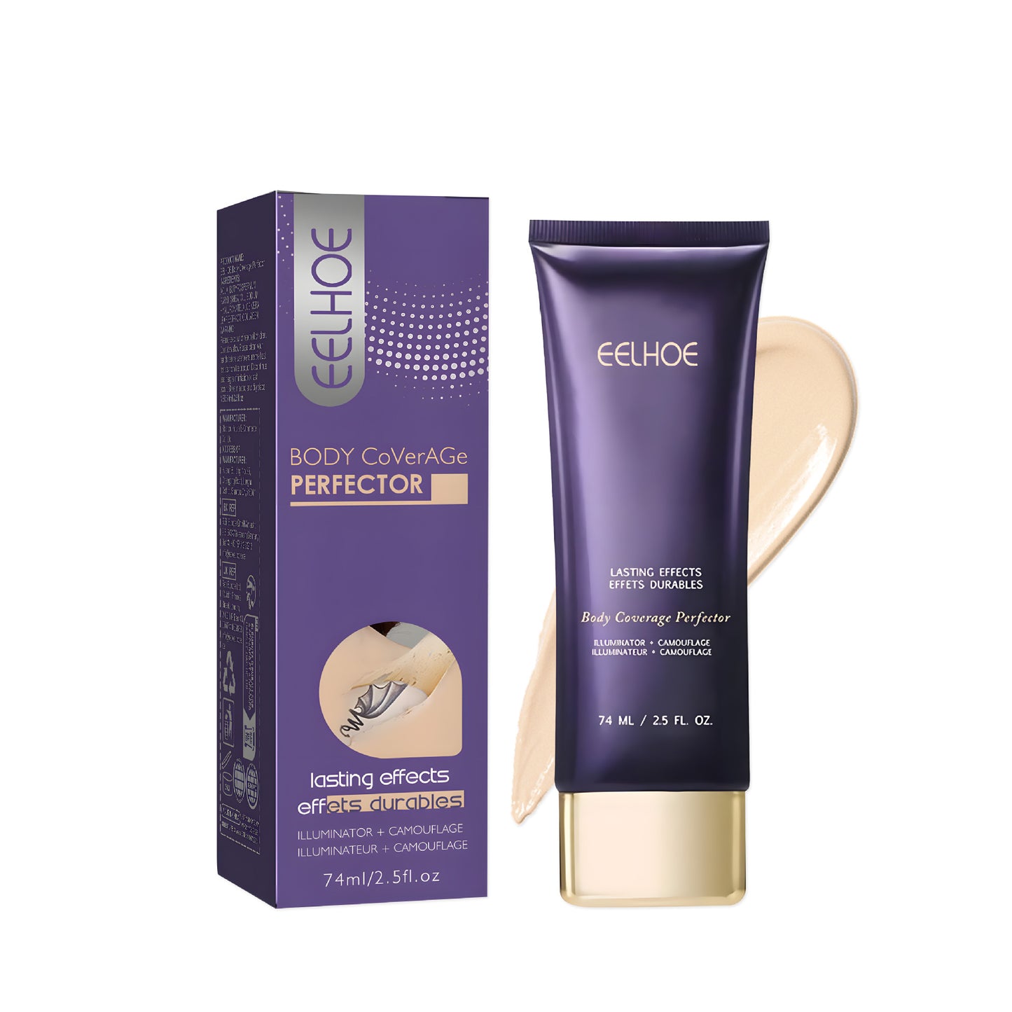 EELHOE Body Coverage Perfecting Concealer Cream – Long-Lasting Natural Finish