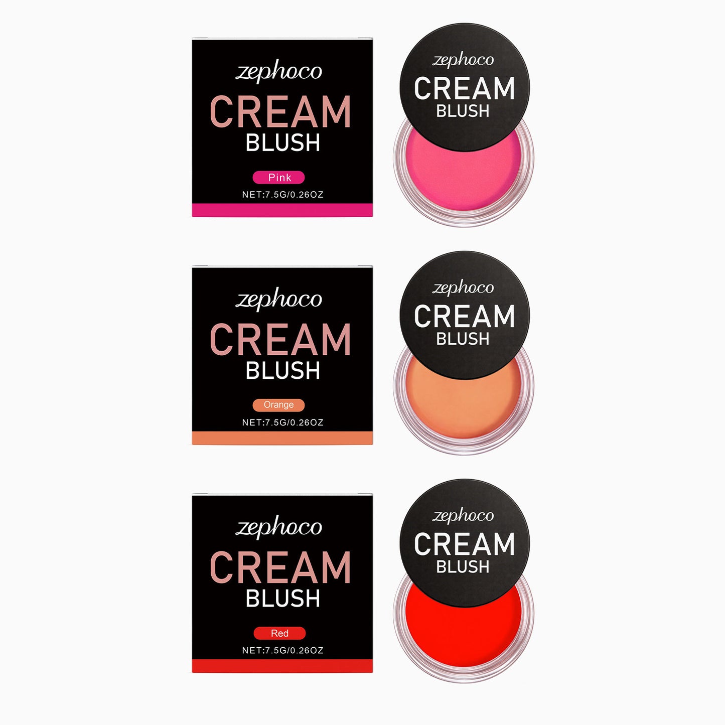 Zephoco Cream Blush – Lightweight Buildable Cream Blush with Smooth Color Payoff