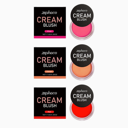 Zephoco Cream Blush – Lightweight Buildable Cream Blush with Smooth Color Payoff