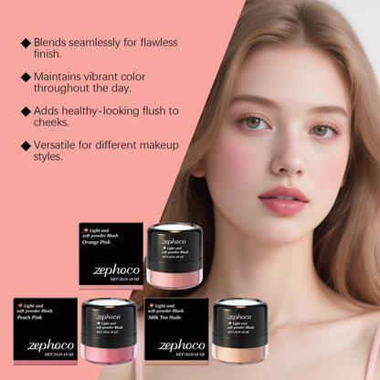 Zephoco Light & Soft Powder Blush (Multiple Shades)