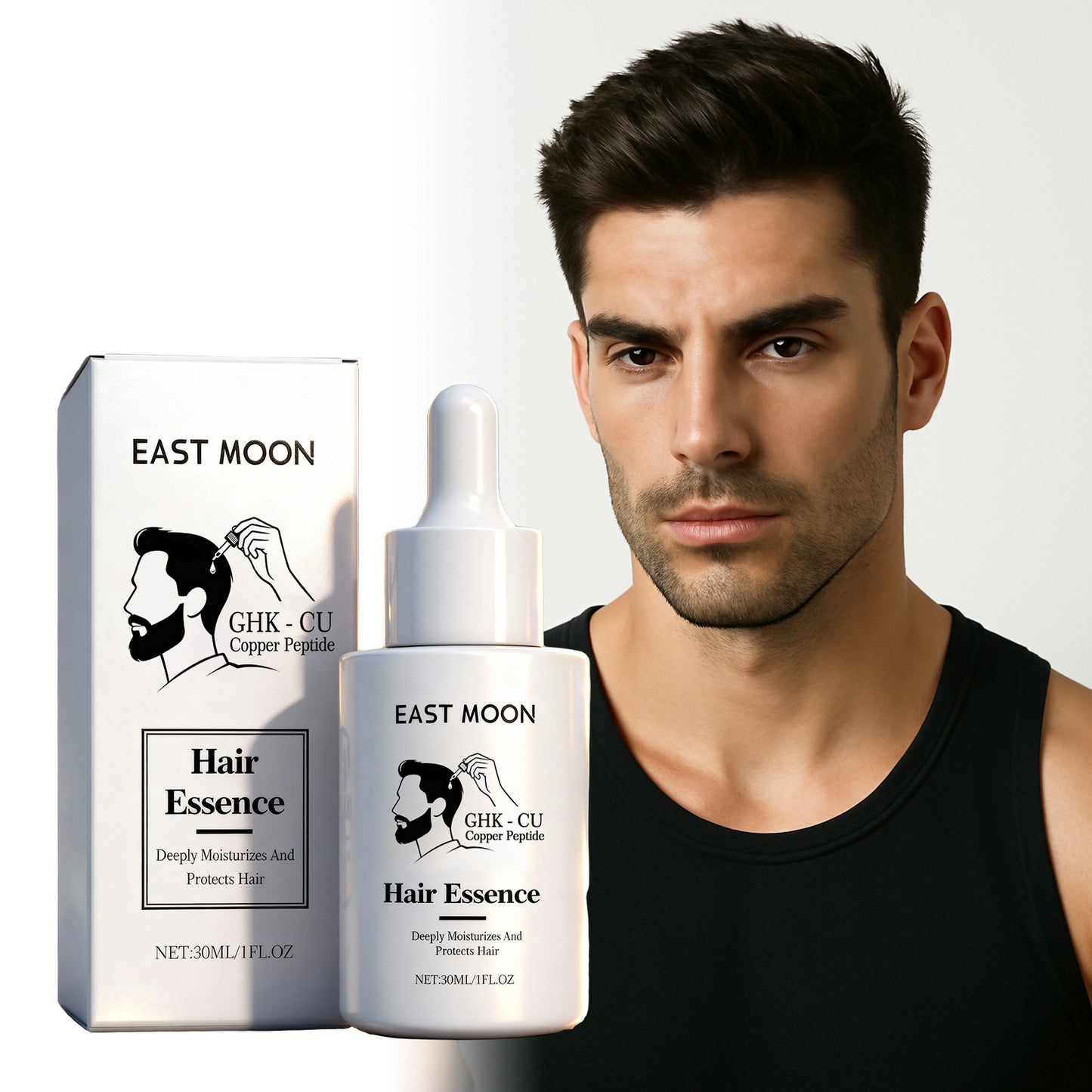 Esencia capilar con péptidos de cobre: ​​suero nutritivo para el cuero cabelludo y el cabello (30 ml)