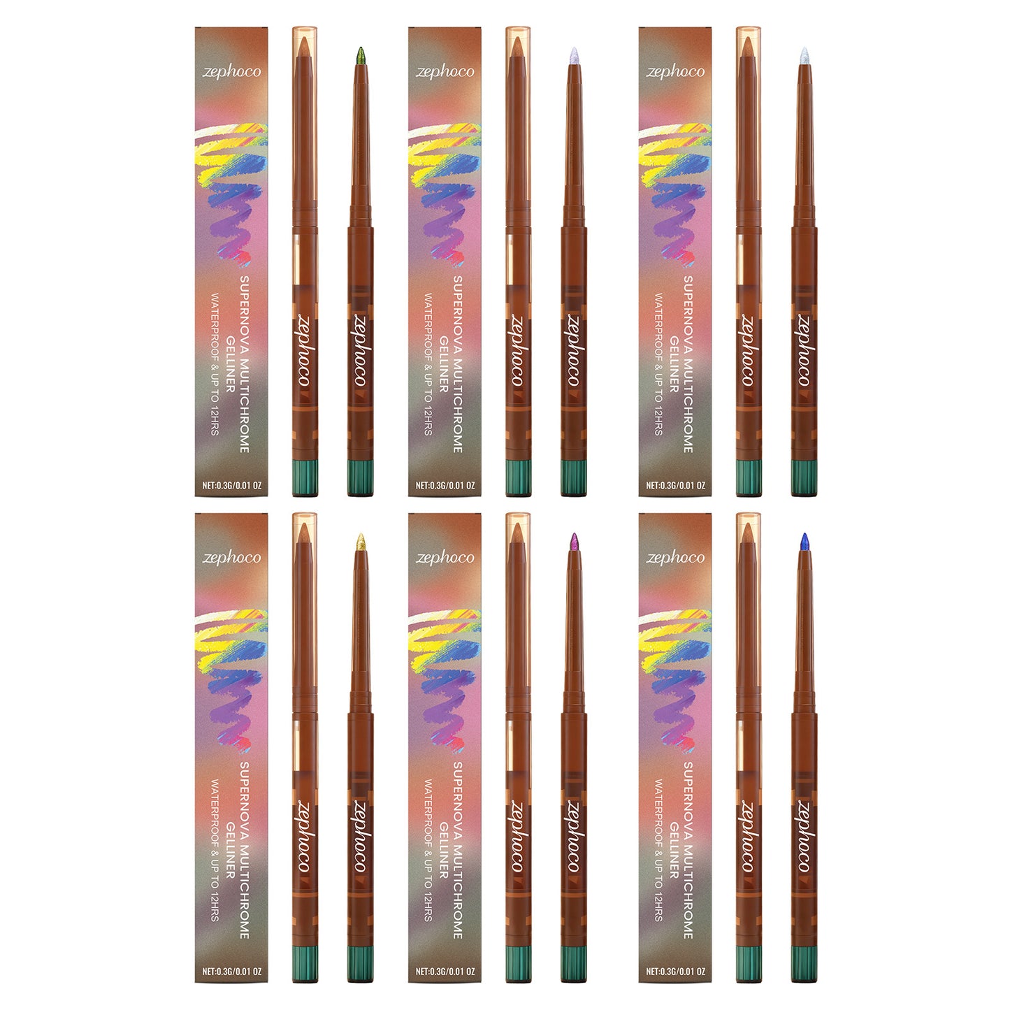 Zephoco Supernova Gel Eyeliner Multichrome – Stylo eyeliner à couleur changeante