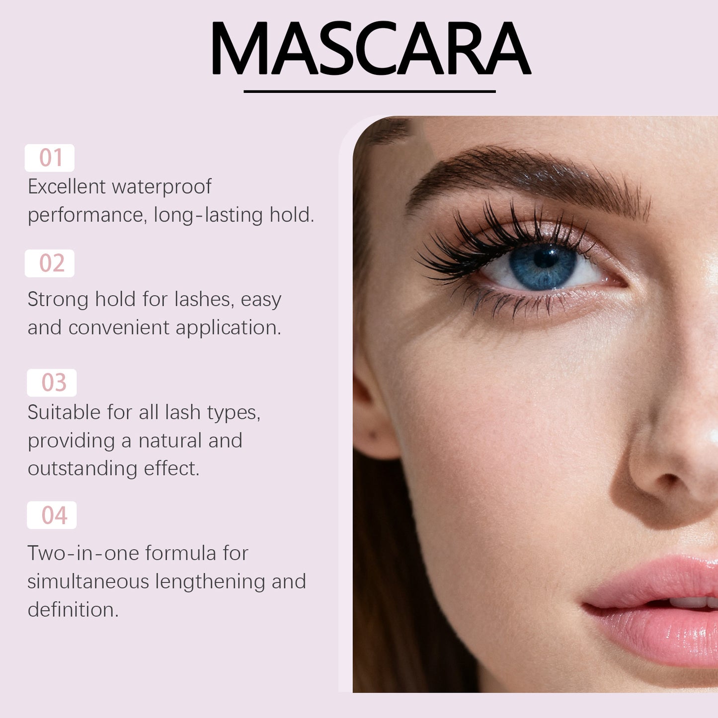 Colle et fixateur 2 en 1 pour faux cils Zephoco – Tenue longue durée, fini transparent, sans résidus