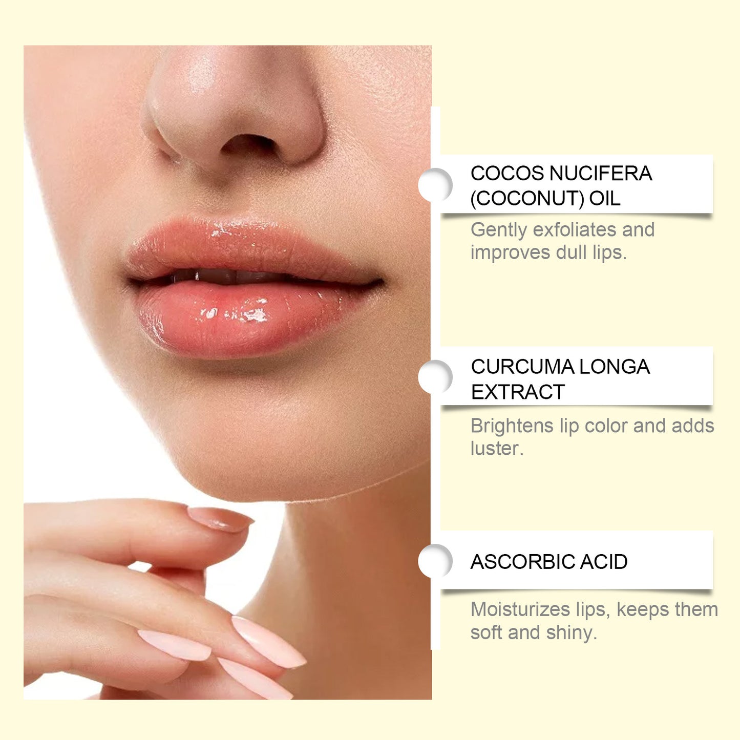 Hoygi Coco-Luscious Lip Scrub – Gentle Exfoliation, Moisturizing & Refreshing Care