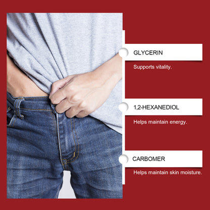 Fluvaris Mens Intimate Care Gel Lightweight Hydrating Body Care 100g