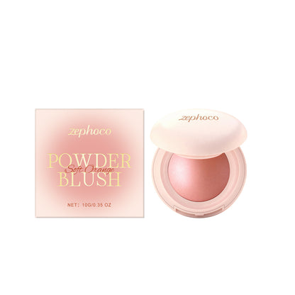 Zephoco Soft Luminous Powder Blush – Lightweight, Blendable Cheek Color