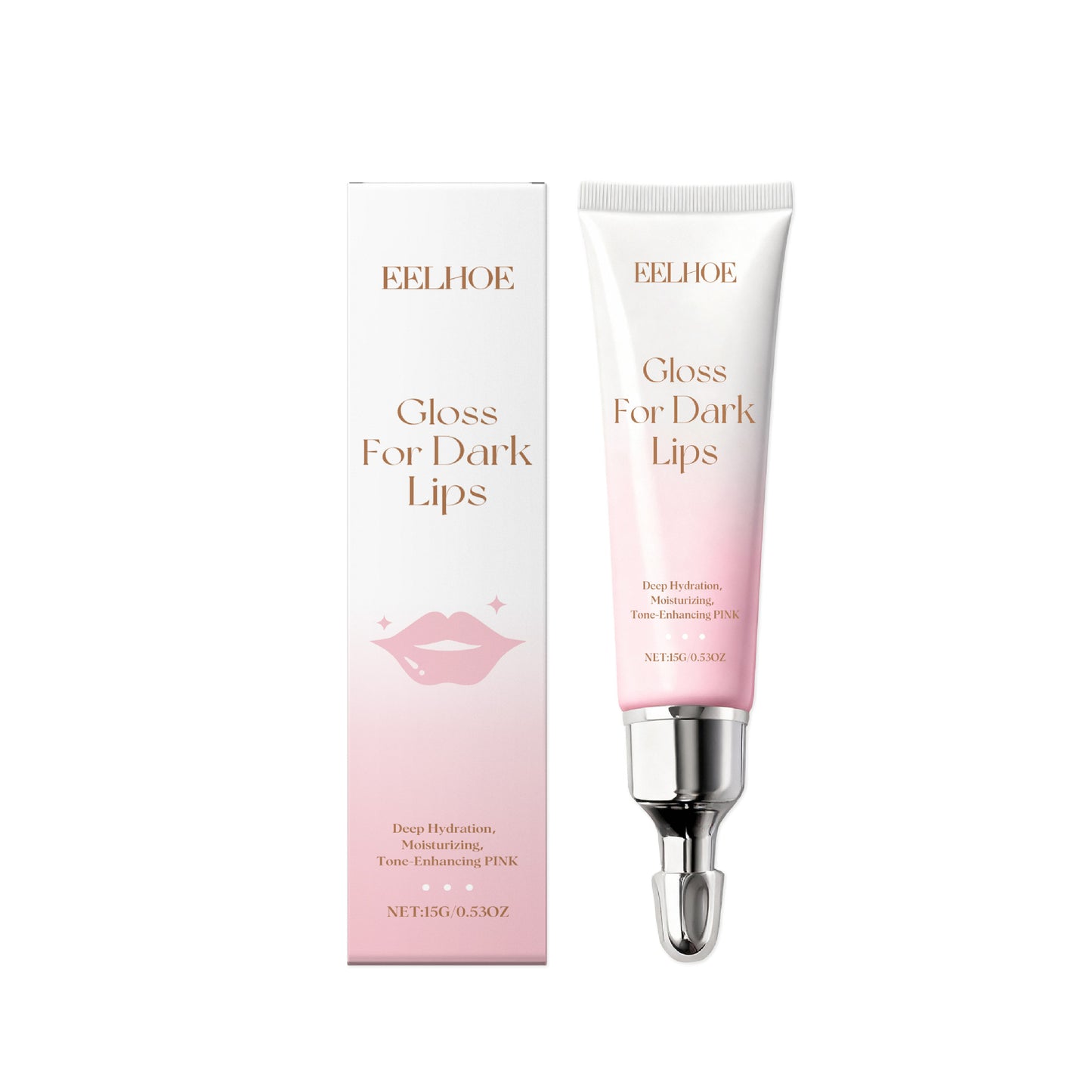 EELHOE Pink Lip Gloss – Lightweight, Moisturizing & Smooth-Glide Formula (15g)