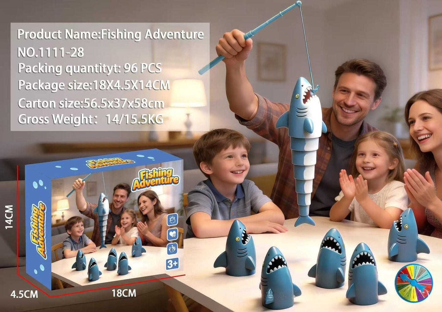 Fishing Adventure Tabletop Game – Family Fishing Playset for Kids & Parents | Multiplayer Interactive Toy