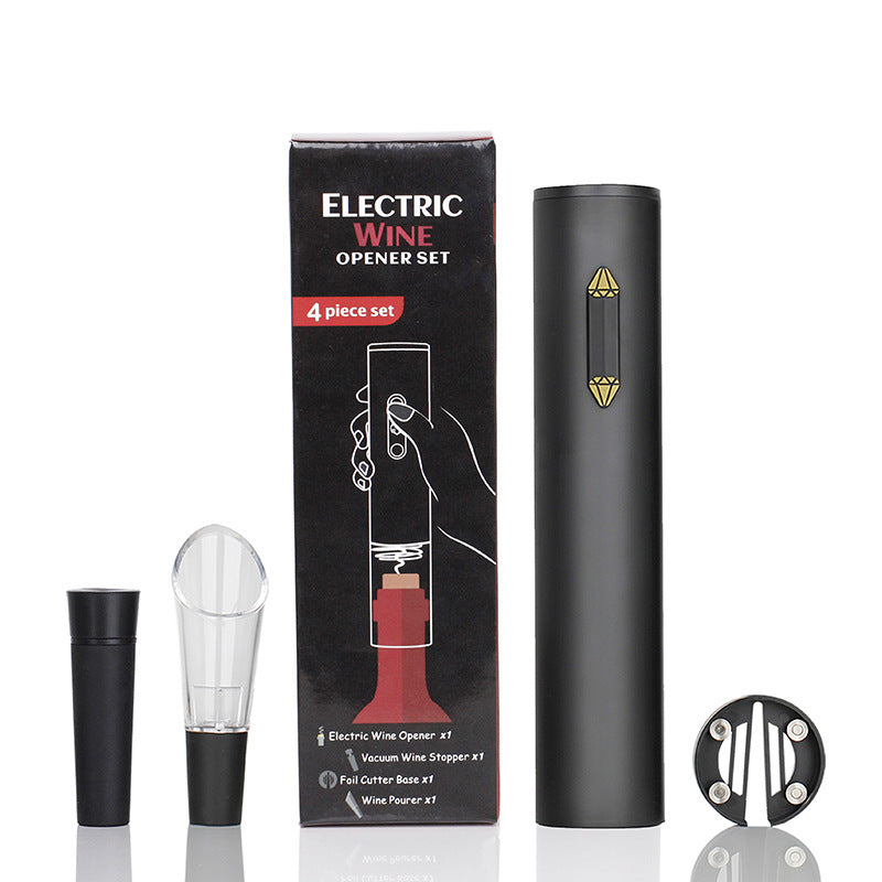Rechargeable Electric Wine Opener Set – 4-in-1 Automatic Corkscrew Kit