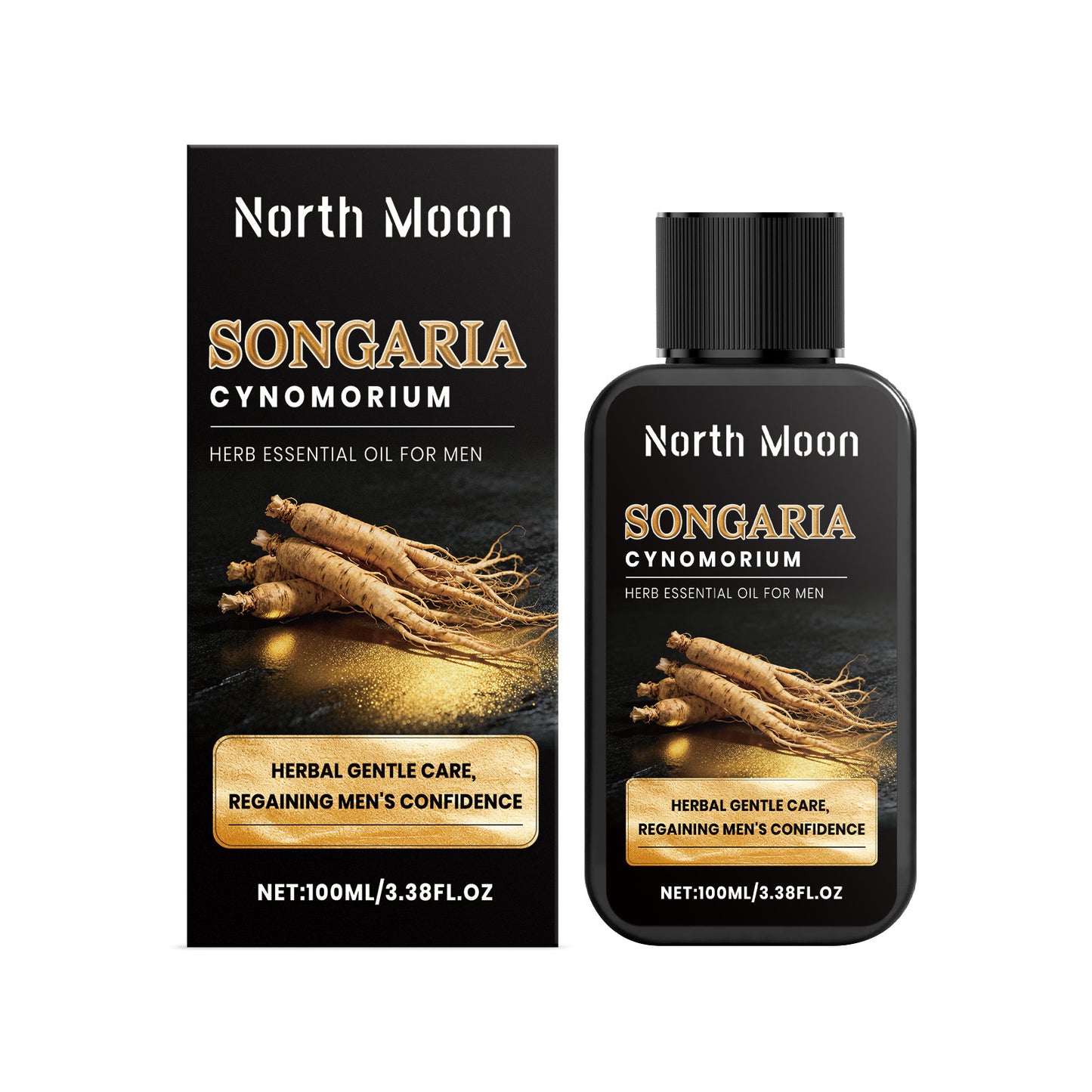 North Moon Herbal Massage Oil – Lightweight Hydrating Body Care Oil for Daily Use (100ml)