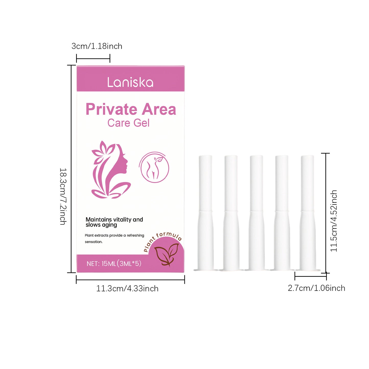 Laniska Private Area Care Gel for Women – Gentle Moisturizing Intimate Care • Daily Comfort Support (15ml)
