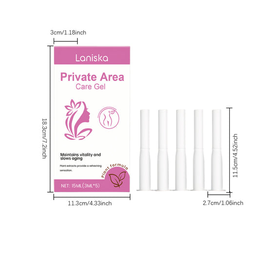 Laniska Private Area Care Gel for Women – Gentle Moisturizing Intimate Care • Daily Comfort Support (15ml)