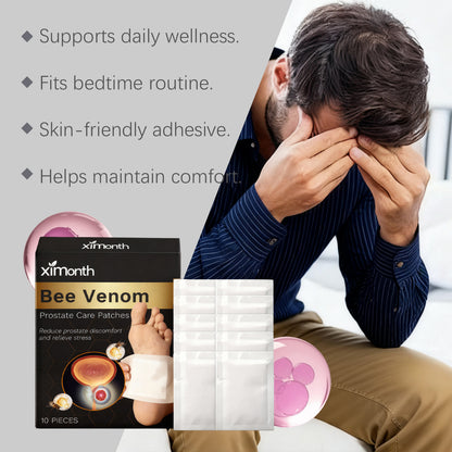 Ximonth Bee Venom Prostate Care Patches – Gentle Warming Body Wellness Patches (10pcs)
