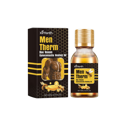 Ximonth Men Therm Warming Massage Oil – Bee Extract Comfort Care • Skin Soothing & Daily Body Wellness (15ml)