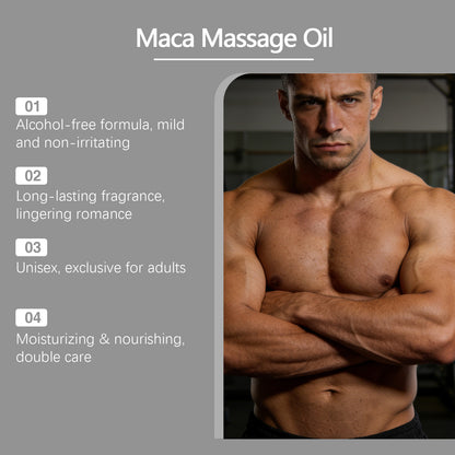 Maca Massage Oil – Moisturizing Body Massage & Relaxation Oil for Couples
