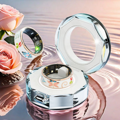 Bague connectée R18 pour femmes – Design en émail, suivi du bien-être et de l'activité