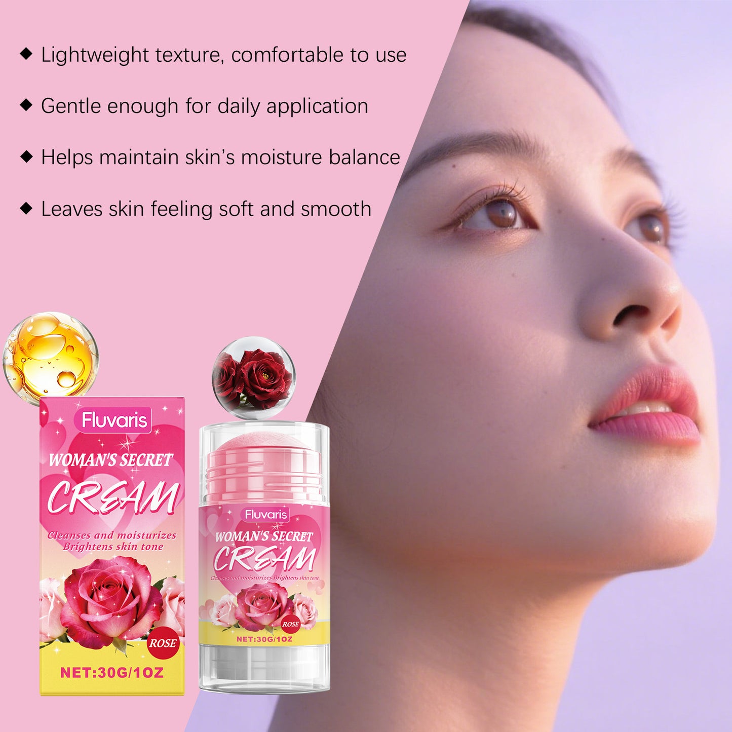 Fluvaris Women’s Secret Care Cream – Gentle Hydration & Daily Intimate Care • Lightweight Moisturizing Support (30g)