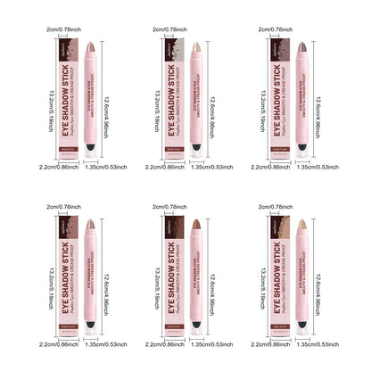 Sombra de ojos en barra multiusos Zephoco: fórmula de mezcla suave, duradera y que no se corre.