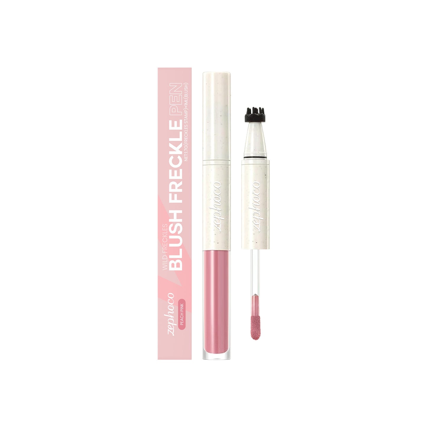 Zephoco Blush Freckle Pen – Quick-Dry, Natural Finish & Portable Double-End Design