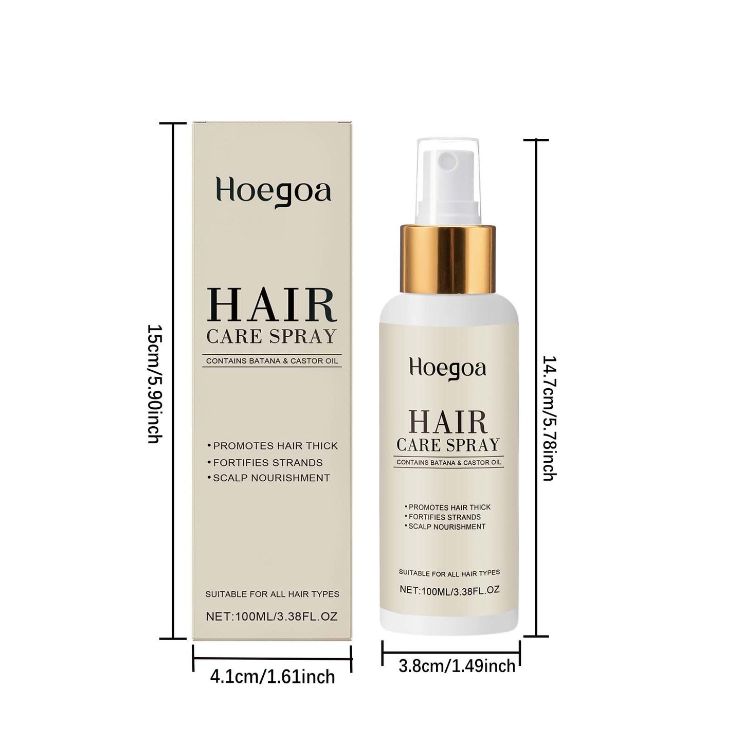 Spray capilar Hoegoa: hidratante y voluminizador (100 ml)