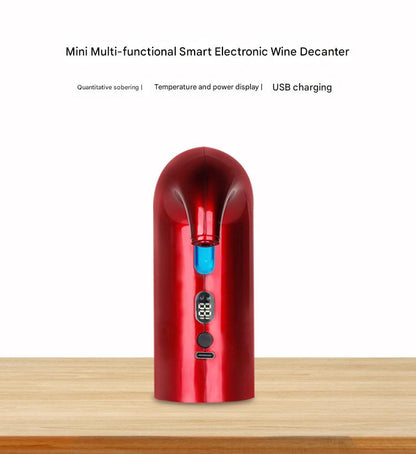 Electric Wine Aerator & Pourer – USB Rechargeable Automatic Wine Decanter