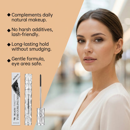 Mascara recourbant en tube Zephoco (Noir/Brun) – Formule waterproof allongeante et nourrissante pour les cils