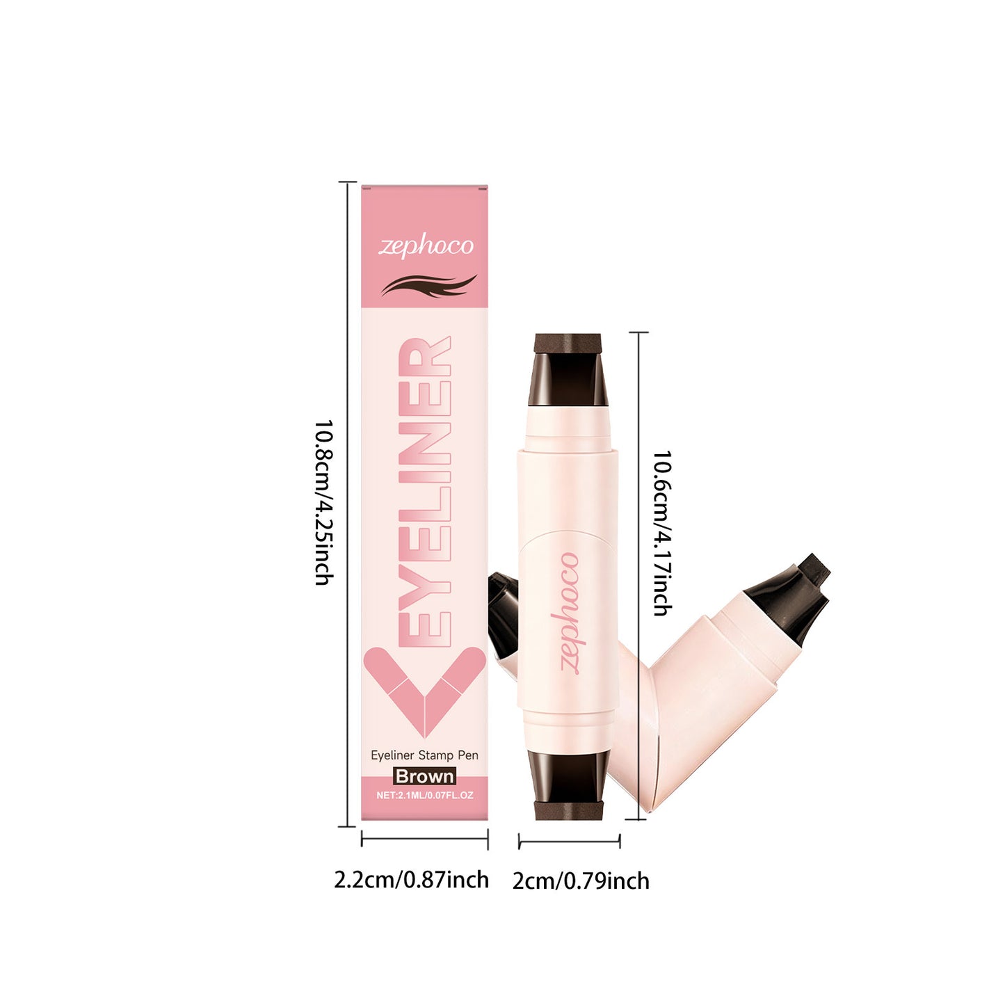 Zephoco Eyeliner Stamp Pen – Quick Winged Eye Makeup Tool