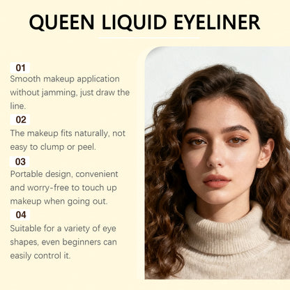 Delineador líquido Queen: delineador de precisión antimanchas