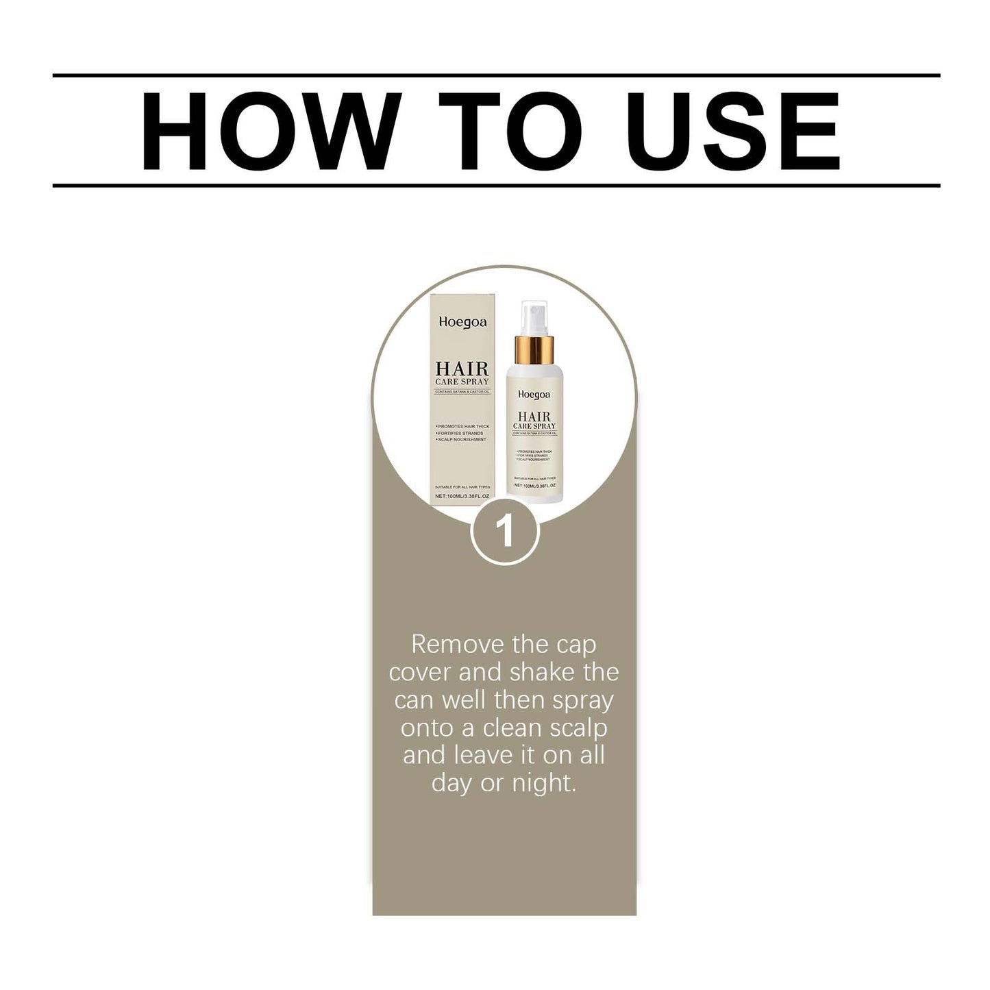 Spray capilar Hoegoa: hidratante y voluminizador (100 ml)