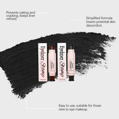 Dúo de sellos delineadores de ojos: set de maquillaje de ojos alados fácil