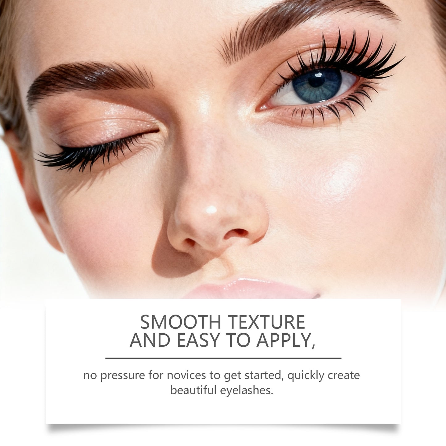 Colle et fixateur 2 en 1 pour faux cils Zephoco – Tenue longue durée, fini transparent, sans résidus