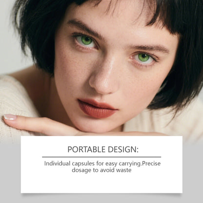 Cápsulas de suero facial iluminador e hidratante Moxirea