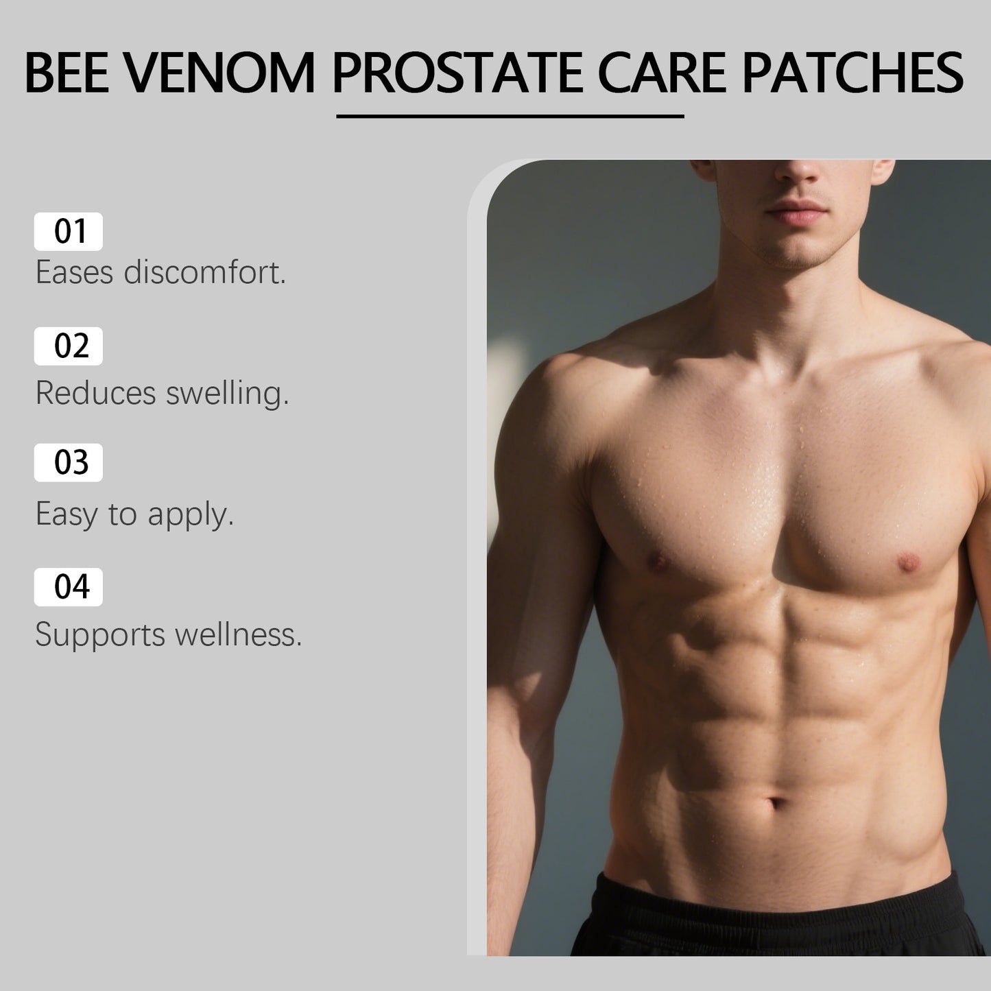Ximonth Bee Venom Prostate Care Patches – Gentle Warming Body Wellness Patches (10pcs)
